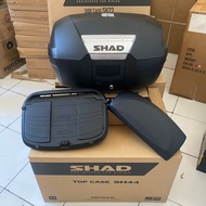 Shad BOX SH44 CAPACITY 44 LITER BASE PLATE SH44 BACKREST SH44 SET BOX SHAD SH44 MOTOR BOX SH44