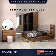 [FREE SHIPPING & FREE INSTALLATION]Color Life CL201 Bedroom Set /Customize Bedroom Set/3 IN 1 Specia