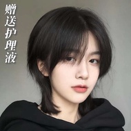 rambut palsu lelaki Rambut palsu ekor serigala rambut panjang lelaki dan wanita musim luruh gaya bar