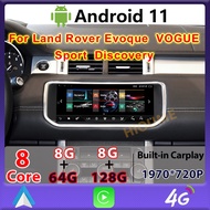 Android 11 8 128G Car dvd radio multimedia Player GPS For Land Rover Range Rover Evoque LRX L538 Vog