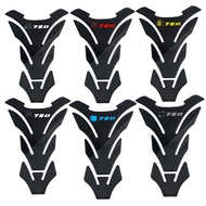3D Carbon Fiber Motorcycle Fuel Tank Pad Cover Protector Decal Stickers For Kawasaki Z750 Z750S