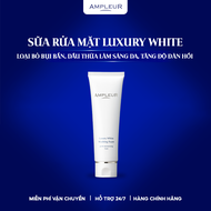 Sữa rửa mặt AMPLEUR Luxury White Washing Foam N làm sạch bã nhờn bụi bẩn giúp da trắng sáng 130g Nhậ