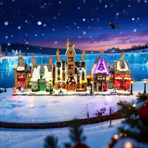 Hprosper 5V LED Light for Lego 76457 Harry Potter Hogsmeade Decorative Lamp With Battery Box (Not In