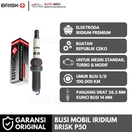Brisk Iridium Premium P50 Car Spark Plugs | Original Guarantee | 14 mm Spark Plug Wrench