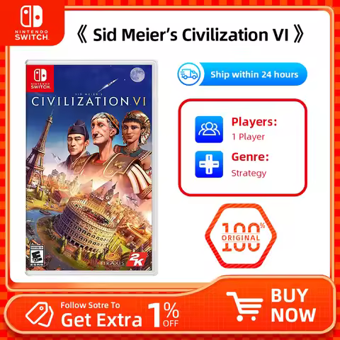 Nintendo Switch- Sid Meier s Civilization VI - Stander Edition - Games Cartridge Physical Card TV Ta