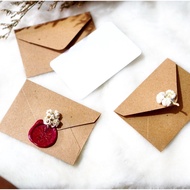 Envelope A7 7x10 cm rustic envelope/ greeting card/ greeting card/ vintage thanyou card/