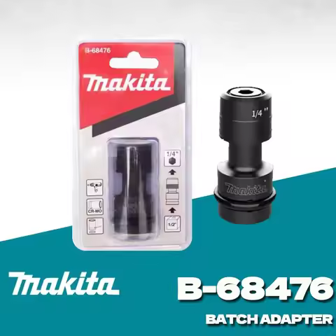 Makita B-68476 Socket Adapter 1/2" Female to 1/4" Hex Male Bit Holder for Impact Wrench Driver Conve