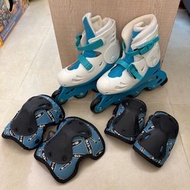 Micro roller skates 滾軸溜冰鞋 連護踭護膝