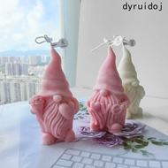 DYRUIDOJ Candle Mold, Silicone Cute Santa Claus Mold, Craft Supplies Handmade Dwarf 3D Soap Mould Ch
