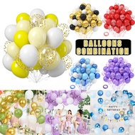 Balloons Combination For Party Decorations Birthday Anniversary Assorted Theme Colorful Confetti Lat