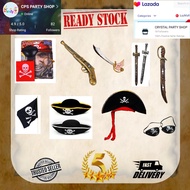 Pirate Theme Party - Pirate Accessories - Pirate Hat, Pirate Bandana, Pirate Flag & Toys & FAST POST