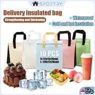 【SG-SPOETRY】Aluminium Foil Bag Insulated Sealable Bag Food Delivery Bag Packaging Bag Delivery Coole