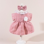 Cat dog clothes, dog harness, cat tweed dress, female cat, female dog clothes, female dog clothes - 