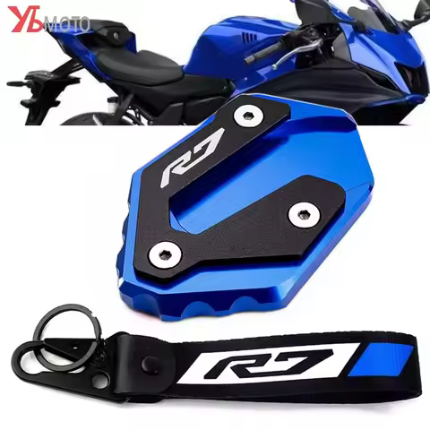 For YAMAHA R7 YZF-R7 YZF R7 R 7 2021 2022 2023 2024 motorcycle side stand foot extension pad kicksta