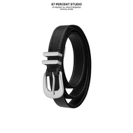 Genuine Leather BELT with High Quality Metal Buckle 67PERCENT / 67% JADE BELT