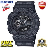 G-Shock นาฬิกาสปอร์ตสำหรับผู้ชายนาฬิกา GA110 LED สองแสดงเวลา200ม. กันน้ำกันกระแทกและกันน้ำได้ World 