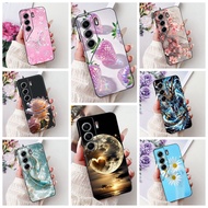 Casing Tecno CM6 Cover Tecno Camon 40 Pro 4G Case Luxury Butterfly Love Fashion Flowers Cool Handsom