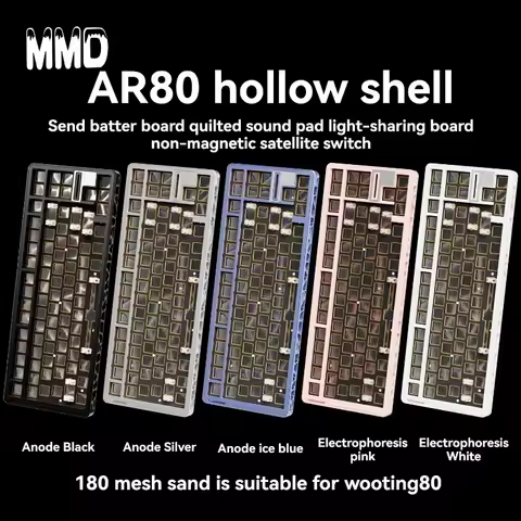 Wooting 80HE Aluminum Hollow Shell Customized Keyboard Case Magnetic Switch Hot Swap Office and Gami