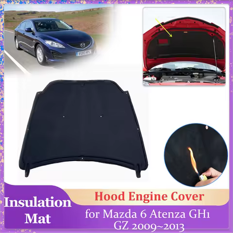 Car Hood Insulation Pad for Mazda6 Mazda 6 Atenza GH1 GZ 2009~2013 2010 Engine Cover Liner Cotton So