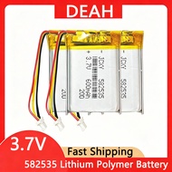 3.7V 600mAh Lithium Polymer Battery 582535 Rechargeable Battery for MP3 GPS Smart Phone Bluetooth He