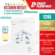【OWN TRUCK DELIVERY】Hisense 128L Chest Freezer FC125D4BW | Klang Valley Only | Super Freeze | Midea 130L 2-in-1 Chest Freezer Refrigerator MD-RC151FZB01 | Peti Beku