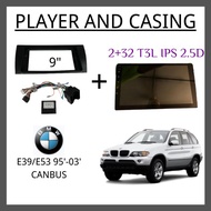 BMW E39/E53 95'-03' CANBUS Android Player 2 + 32 T3L IPS 2.5D 9-inch Full HD screen Car Andriod Play