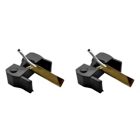 B63B-2X For Shure M75 M75ED M75-6S DUAL N75 TYPE2 Transparent Diamond Stylus Needle Phonogrraph Turn