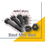 BMNC 7/8 x 3" Bolt Nut 7/8 x 3 Hex Bolt Nut Bolt Nut Iron