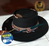 Fedora Hat BLACK FEDORA Hat IMPORTED 100% WOOL