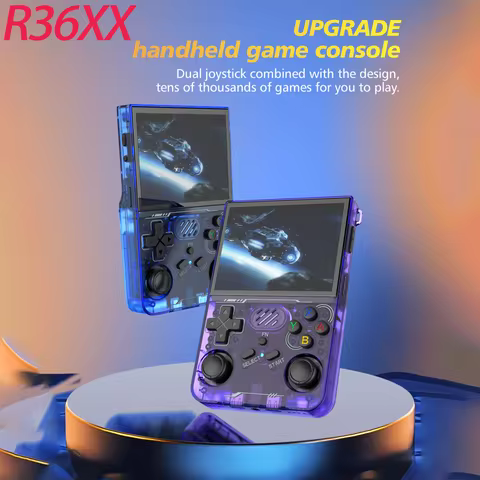 R36S Enhanced Edition R36XX Retro Gaming Console Portable Linux Gaming System ARKOS 3.5-inch IPS Dis