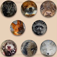 New Therian Delta Symbol 58mm Round Cartoon Brooches Badge for Backpack Accessories Hat Decoration H