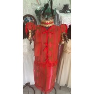 COD Igorot Girl Costume Red Detailed Costume Buwan ng Wika School Event School Program forKids&Adult