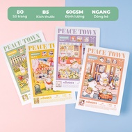 MONDEZ Horizontal Notebook 80/ 120 Pages, Cute Printed Horizontal Notebook for High School Students