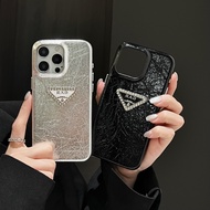 Luxury PA Phone Case For iphone 16 15 14 13 12 Pro Max Craze Texture Soft Leather 16pro 15pro Full S