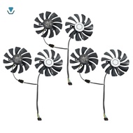 [ethel_richardson.]3 Pair Graphics Card Fan 85mm Ha9010H12F-Z 4Pin Cooler Fan for  Gtx 1060 Oc 6G Gt