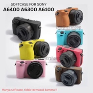 Softcase Case sony Alpha A6400 A6300 A6100 Rubber Cover Camera Case