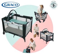 美國GRACO PNP Base Folding Feet  舒適嬰幼兒安撫遊戲床- 彩雲[現貨](可另加購California Bear Playard 遊戲床墊)️