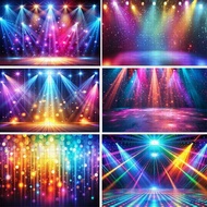 Photographic Backdrop Disco Stage Neon Light Decor Suitable For Adults Birthday Party Colorful Spotl
