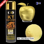 Bình Sơn Xịt Mạ Vàng 18k 24k KT Bosny Màu 182 Brass Gold - Sơn Mạ Vàng 24k- Sơn Mạ Vàng Bóng- Sơn Mạ