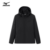 美津浓（MIZUNO）户外休闲夹克男梭织防风防水连帽外套