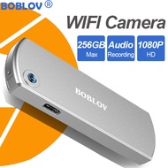 BOBLOV W3 กล้องติดตัว กล้องติดอกตำรวจ กล้องติดตัวตำรวจ WiFi Body Mini Police Camera with Night Version 64GB HD 1080P 1450Mah 8H DVR Video Recorder BodyCam Camcorder For Vlogging / Meeting