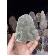 Green uruguay amethyst geode