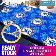 Chelsea Single Bedsheet with Zip / Cadar Berzip Single – 92cm x 190cm x 15cm