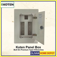 ✙ ◐ ☍ KOTEN Panel Board / Box Bolt On 4, 6, 8, 10, 12 Branches
