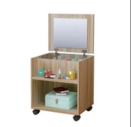 （訂貨價：$350up）有轆翻蓋 化妝鏡+床頭櫃 40cm寬 化妝枱 可移動Mirror Bedside Cabinet
