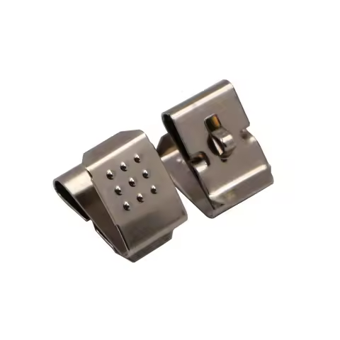 10pcs/lot High Quality Spring Steel with Nickel Plated A AA CR2 CR123A Snap-On Leaf Spring Battery C