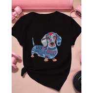 [Dachshund | Women's] Women's Sports Short Sleeve T-Shirt Dachshund with words