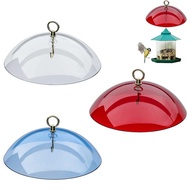 Bird Feeder Clear Protective Dome Anti-Squirrel Rain-Proof แขวน Hummingbird Rain Cover Guard Baffle พร้อมตะขอ