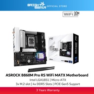 ASROCK B860M Pro RS WiFi LGA1851 Micro-ATX Motherboard
