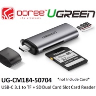 UGREEN CM184 USB C Card Reader 2 in 1 SD TF Memory Card Adapter 5Gbps High Speed Dual Slot for Phone